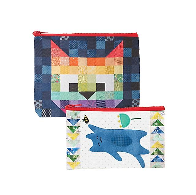 Patchwork Cats Eco Pouch Set by Pamela Jane Morgan Paperback Book