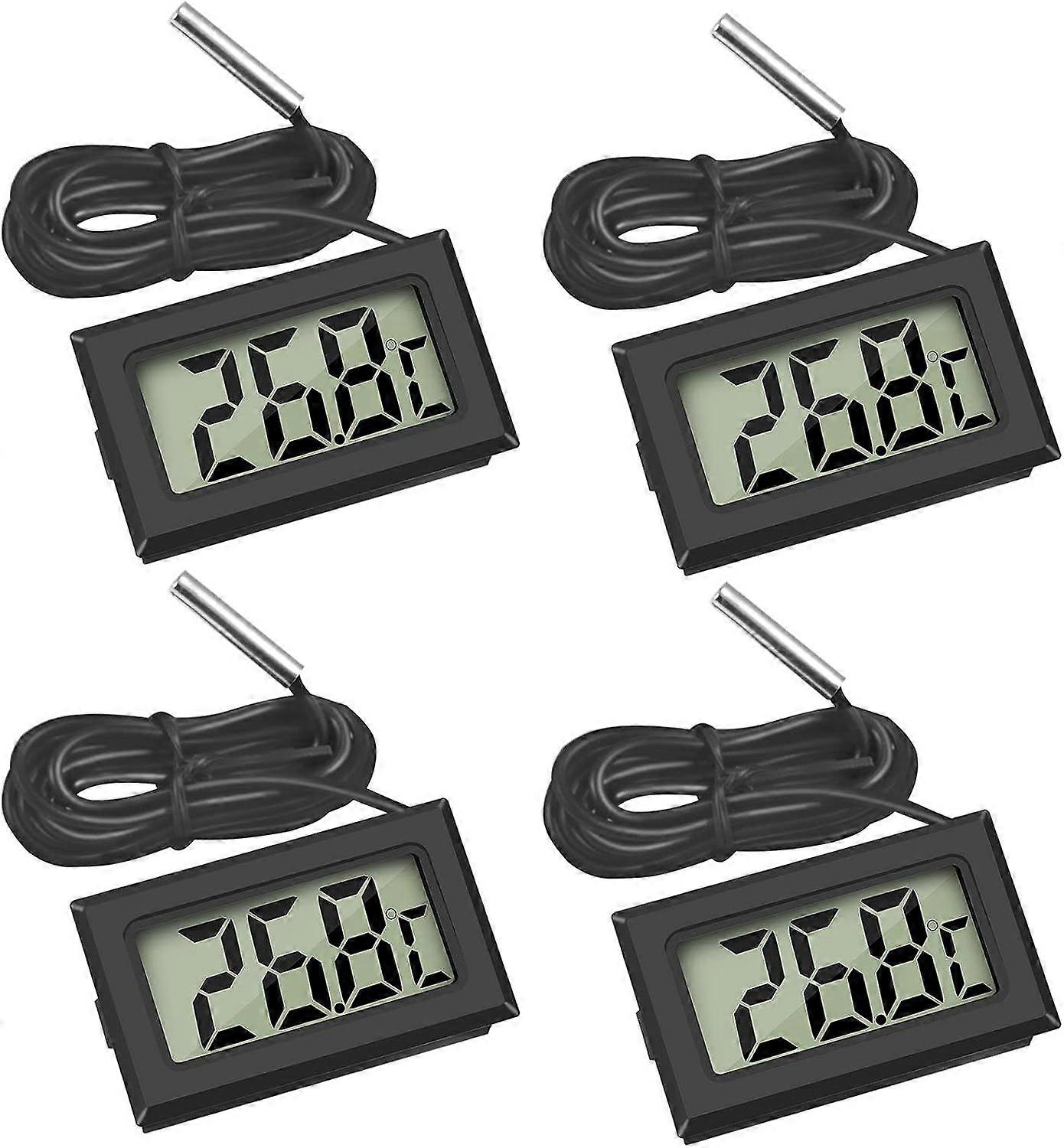 Mini Digital LCD Temperature Thermometer with Temperature Probe Sensor Tester for Fridge F