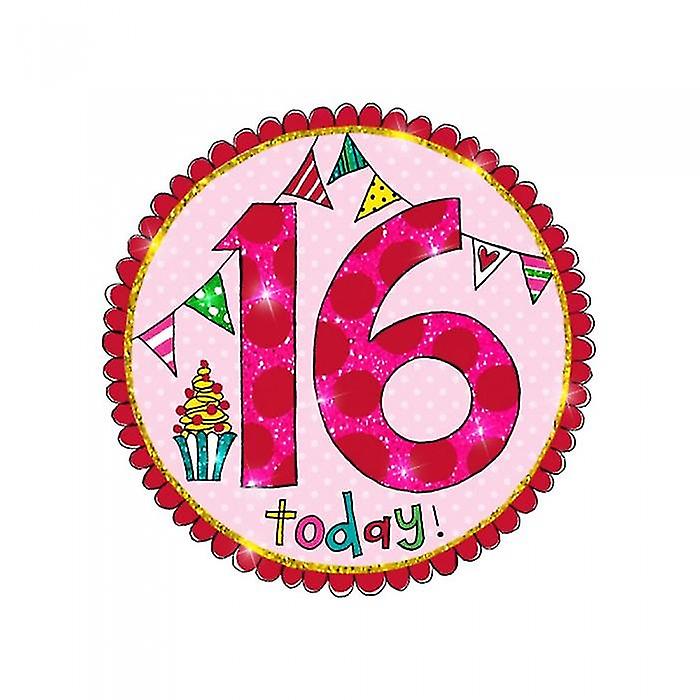 Rachel Ellen Glitter 16th Birthday Badge