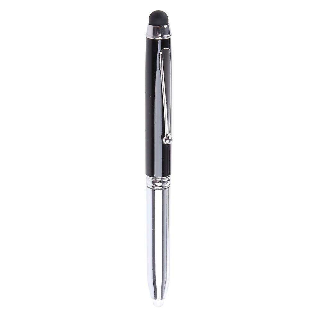 3in1 Capacitive for Touch Screen Stylus Ballpoint Pen LED Flashlight For Ipad