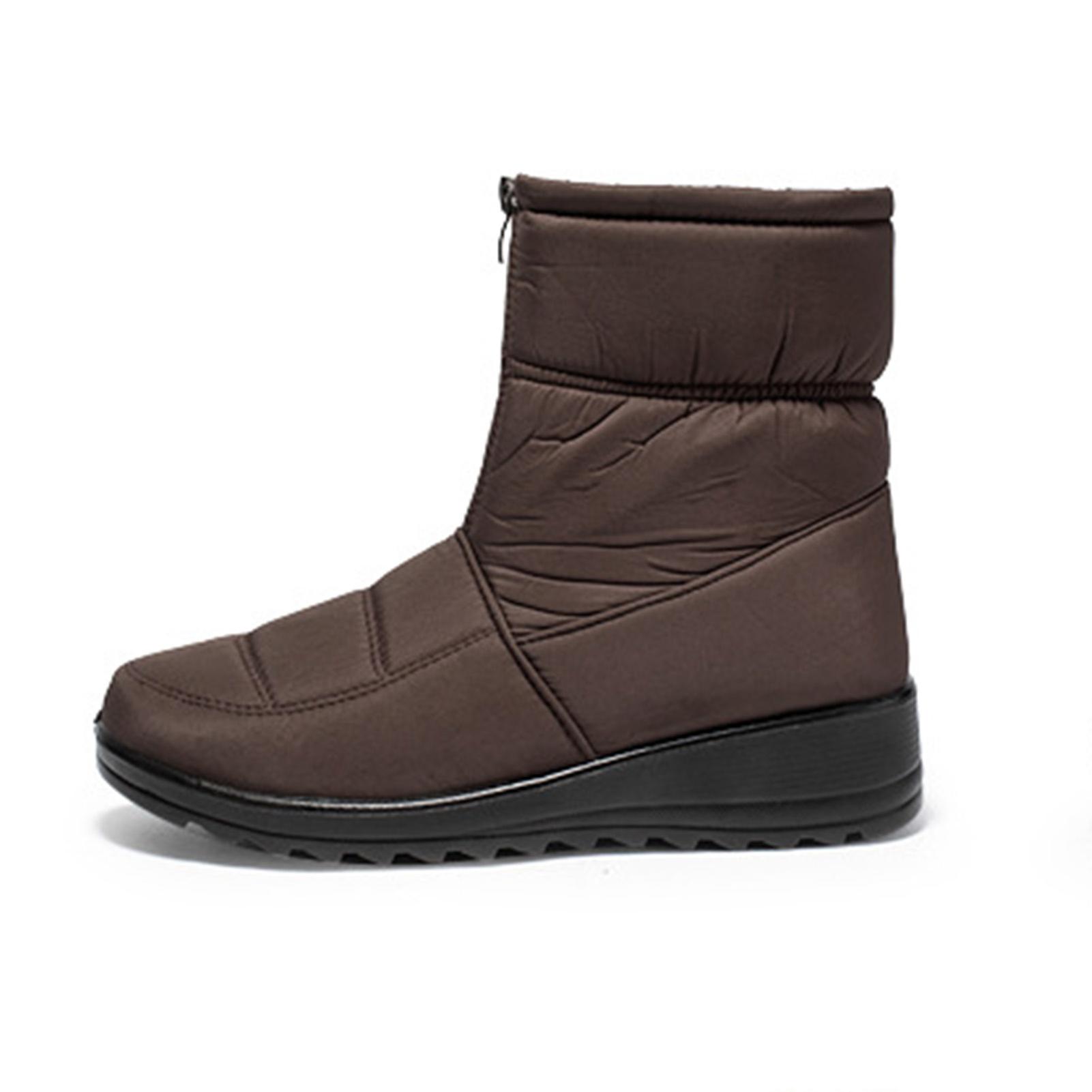 Naisten klassiset lumisaappaat, joissa turkisvuoratut lämpimät mukavat nilkkurit Daily Essentials -kävelykengät