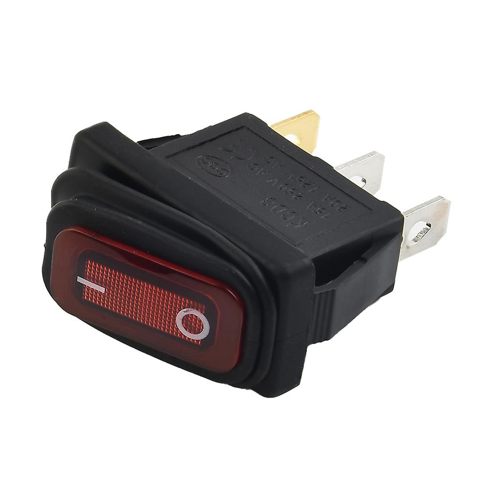 Rocker Button Switch Pratical Tool 15a 250v/20a 125v Ac 3pin Accessory Decoration High Power On/off Part Plastic