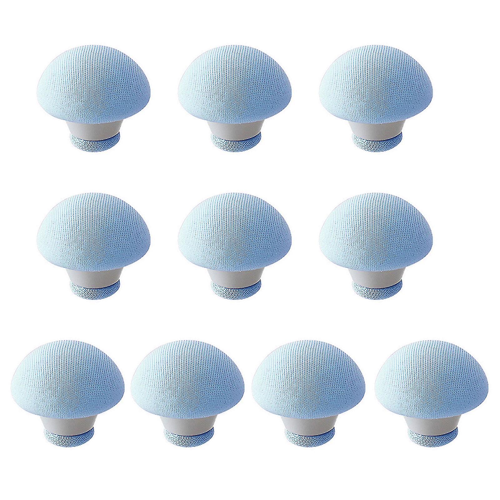 10pcs Snaps Fasteners Mushroom Shape Non-slip Fabric Curtains Blankets Clips For Home