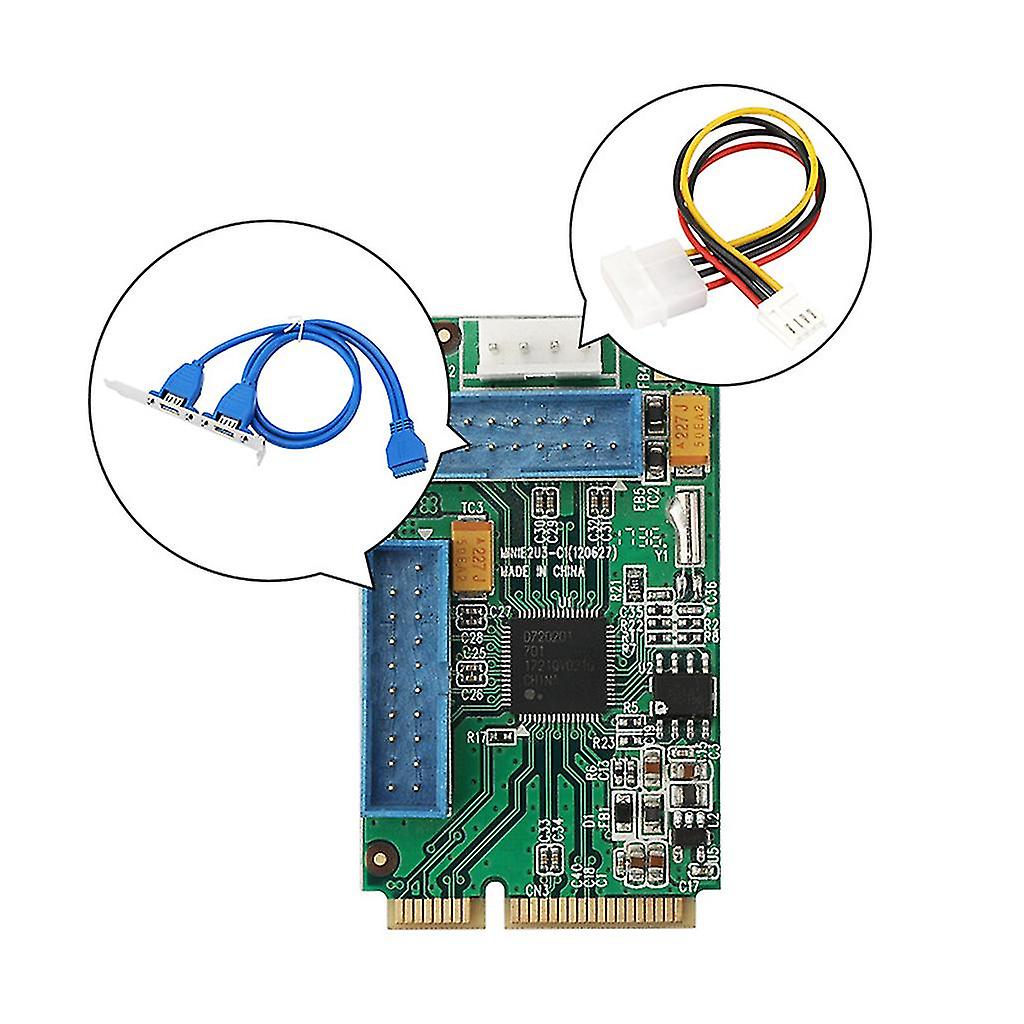 Hot 19pin Mini- On Front Mini Pci-e To Usb3.0 Expansion Card