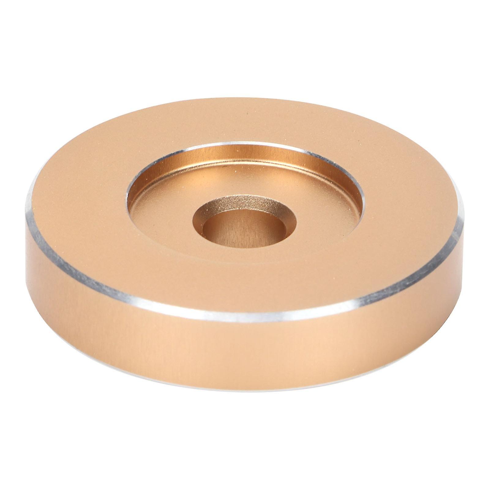 45 RPM Record Turntable Adapter Large Hole Conversion Sheet Vinyl Black Clamp Adapter for Most Big Hole RecordsGold