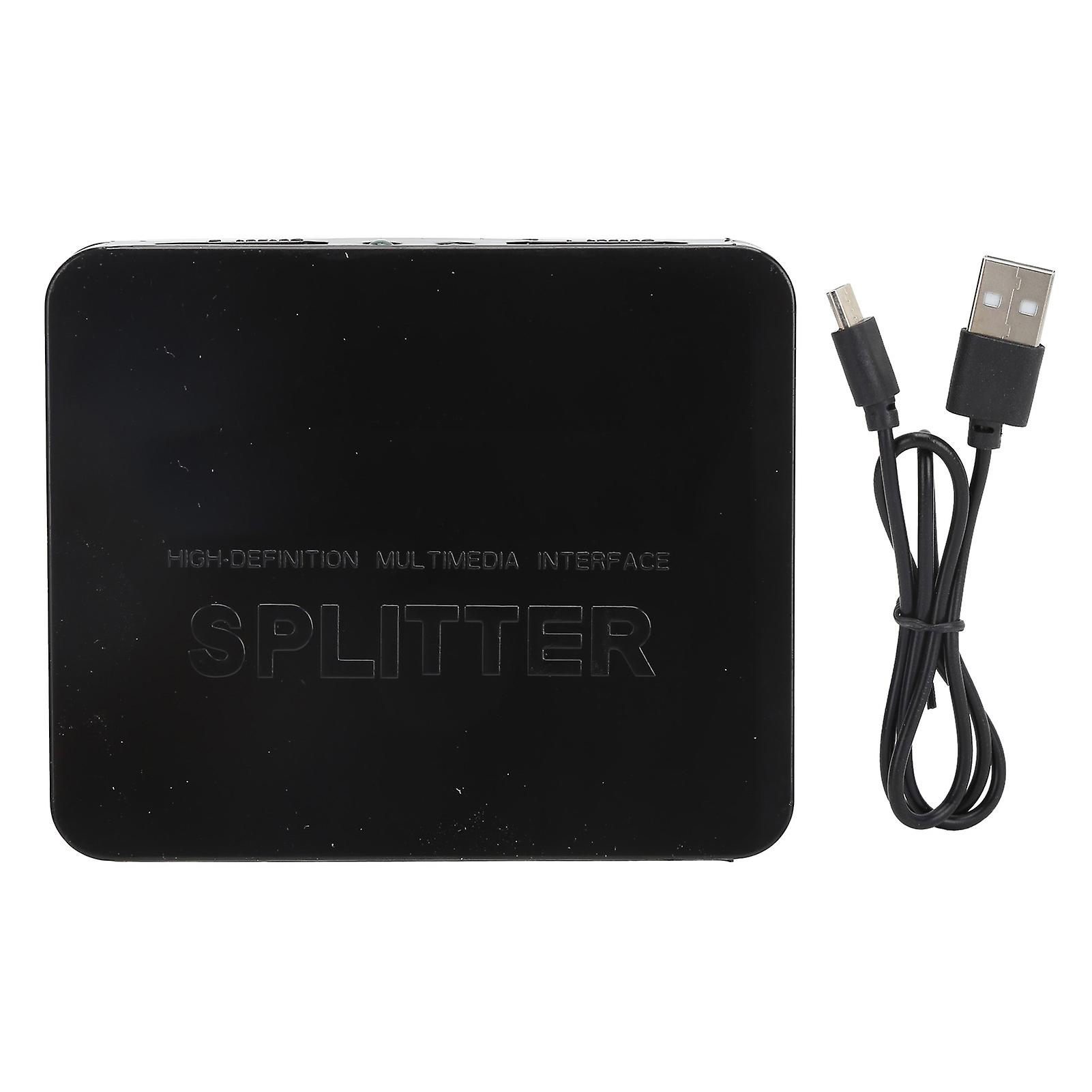 1 in 2 Out HDMI Splitter for Dual Monitors 4K 1080P 3D with o Support