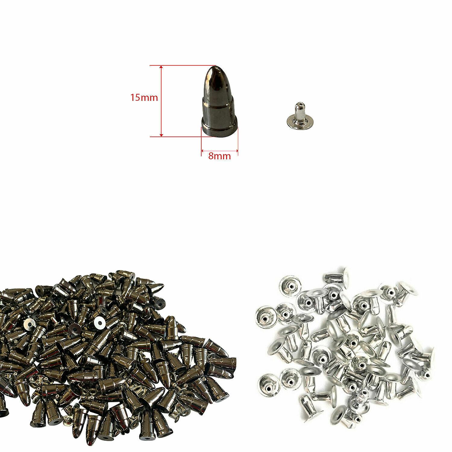 Plastic Punk Studs With Pin For Leathercraft