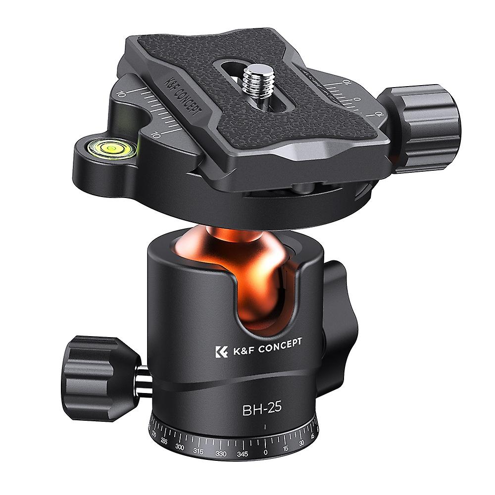 K&F CONCEPT KF-25 Ballhead Tripod Mount Adapter 25mm Large Ball Head Adapter with Quick Release Plat