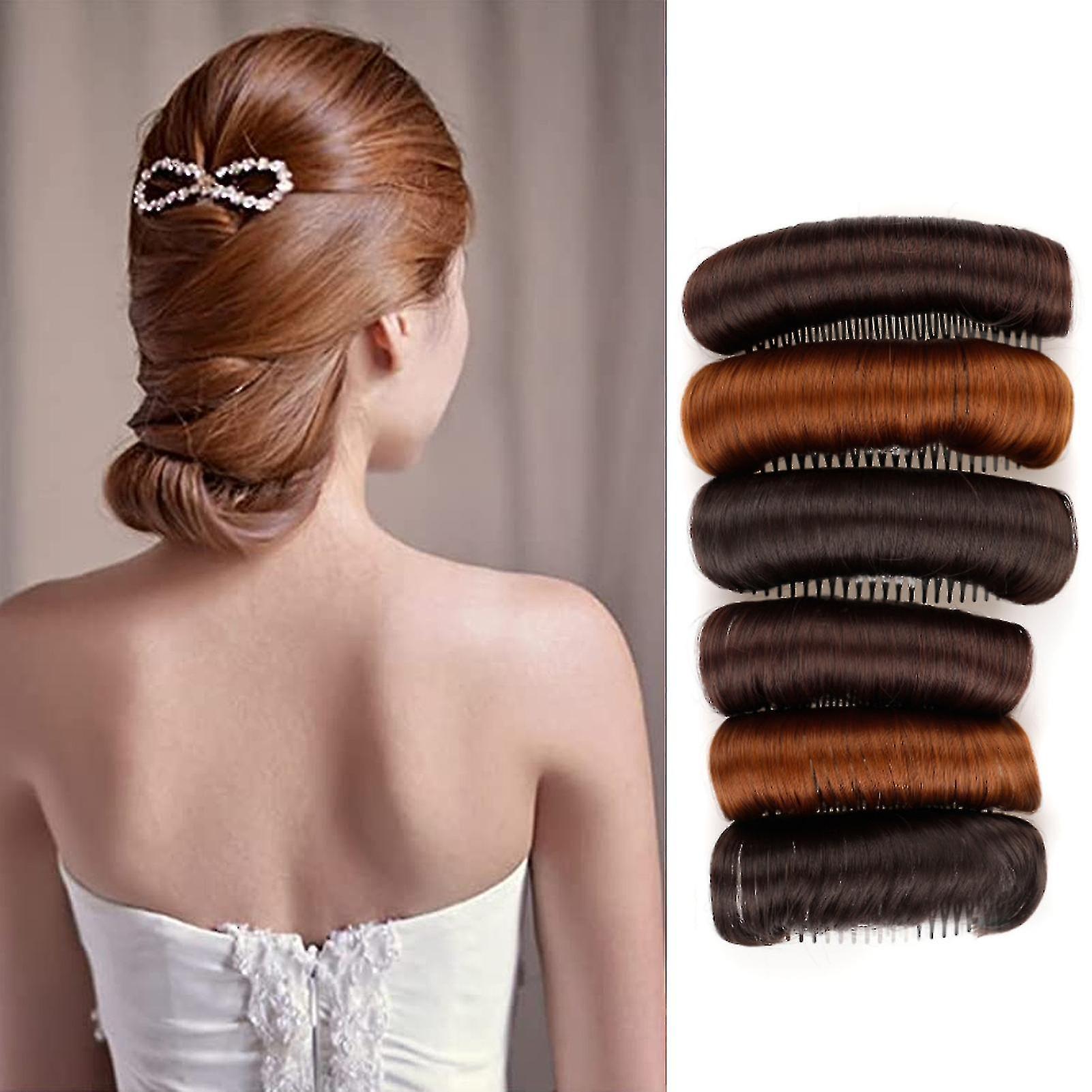 Wig Cushion Stable Comfortable High Temperature Fiber Insert Comb Invisible Fluffy Hair Pad For Female CC