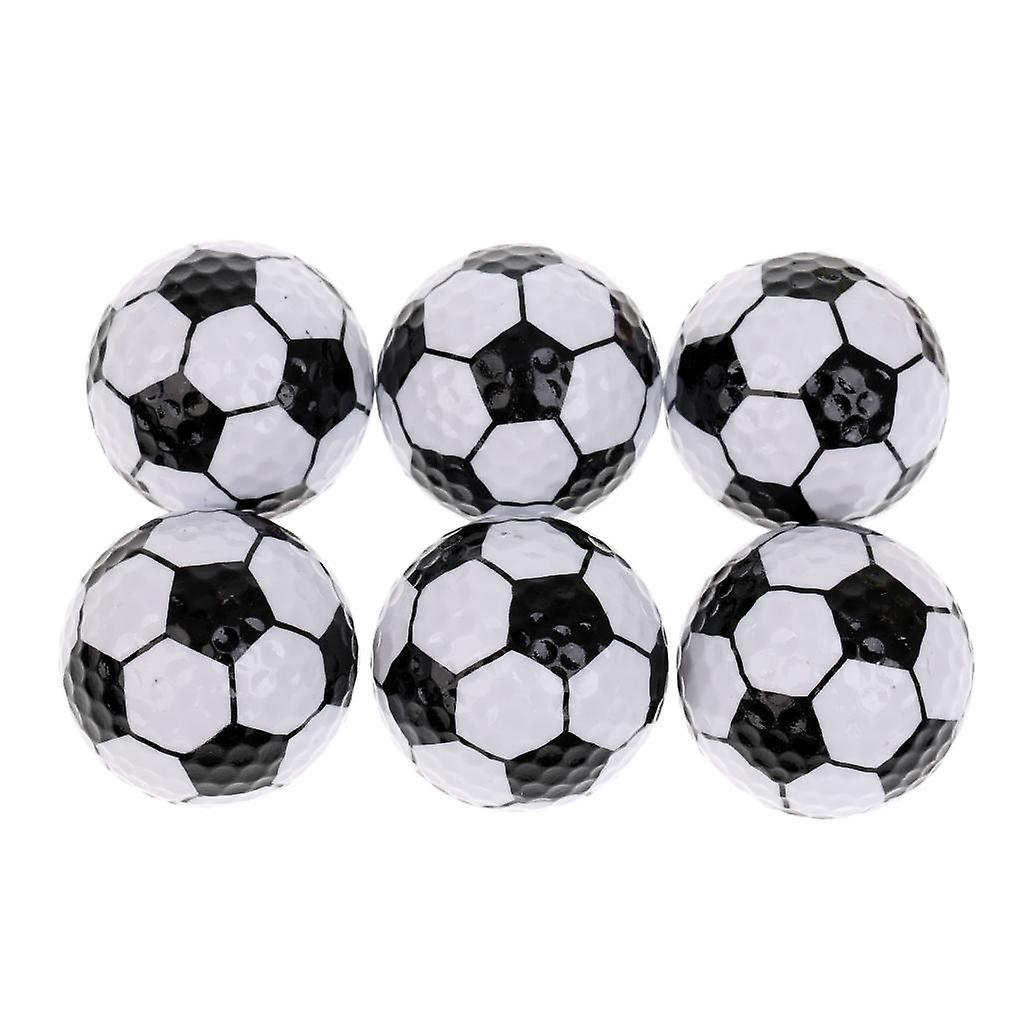 6 Pieces Basketball Pattern Novelty Golf Balls Set Practice Golf Accessory