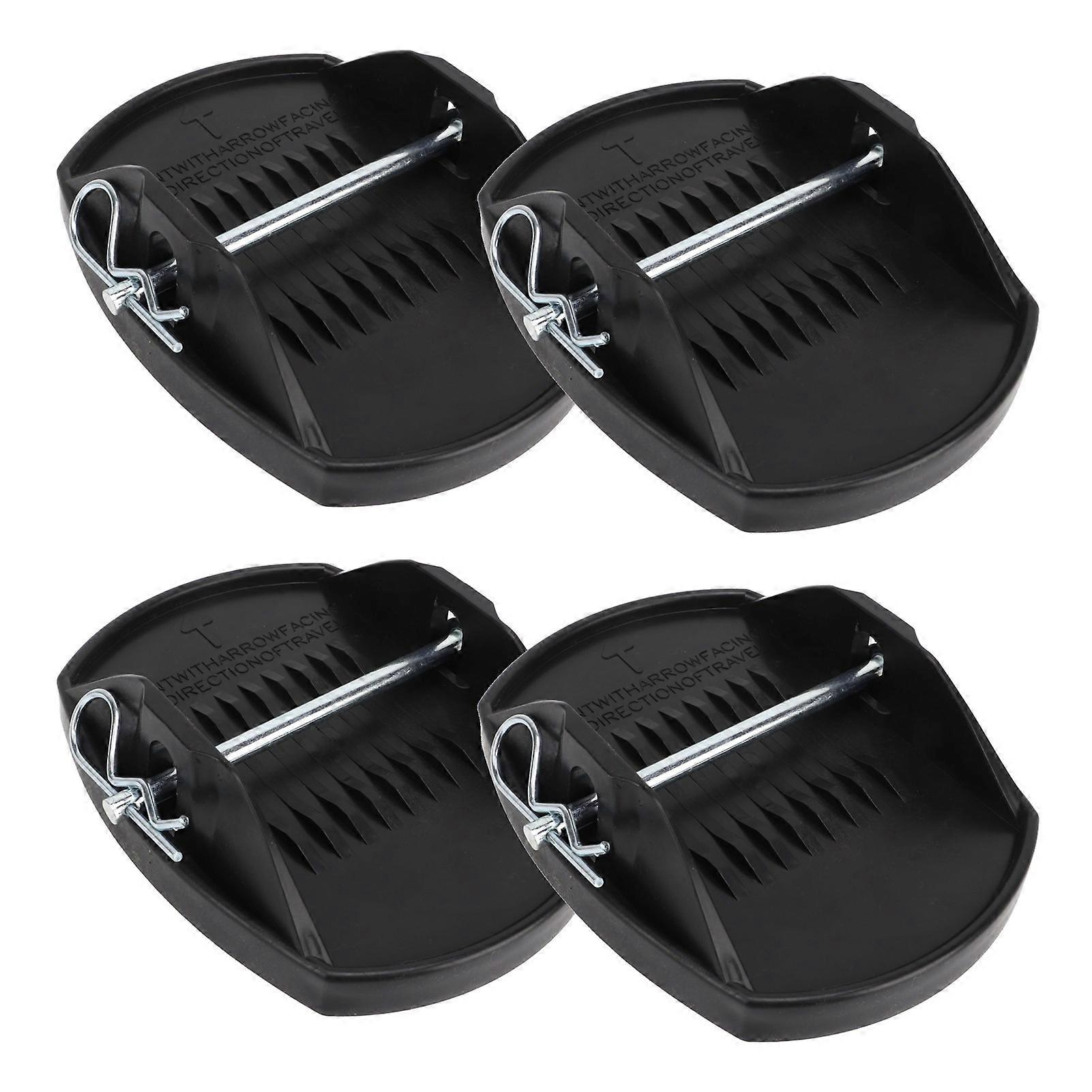 4PCS Jack Pads Set Wheel Foot Leg Support Stop Leveller Parking Auxiliary nce Pads for RV Trailer Caravan