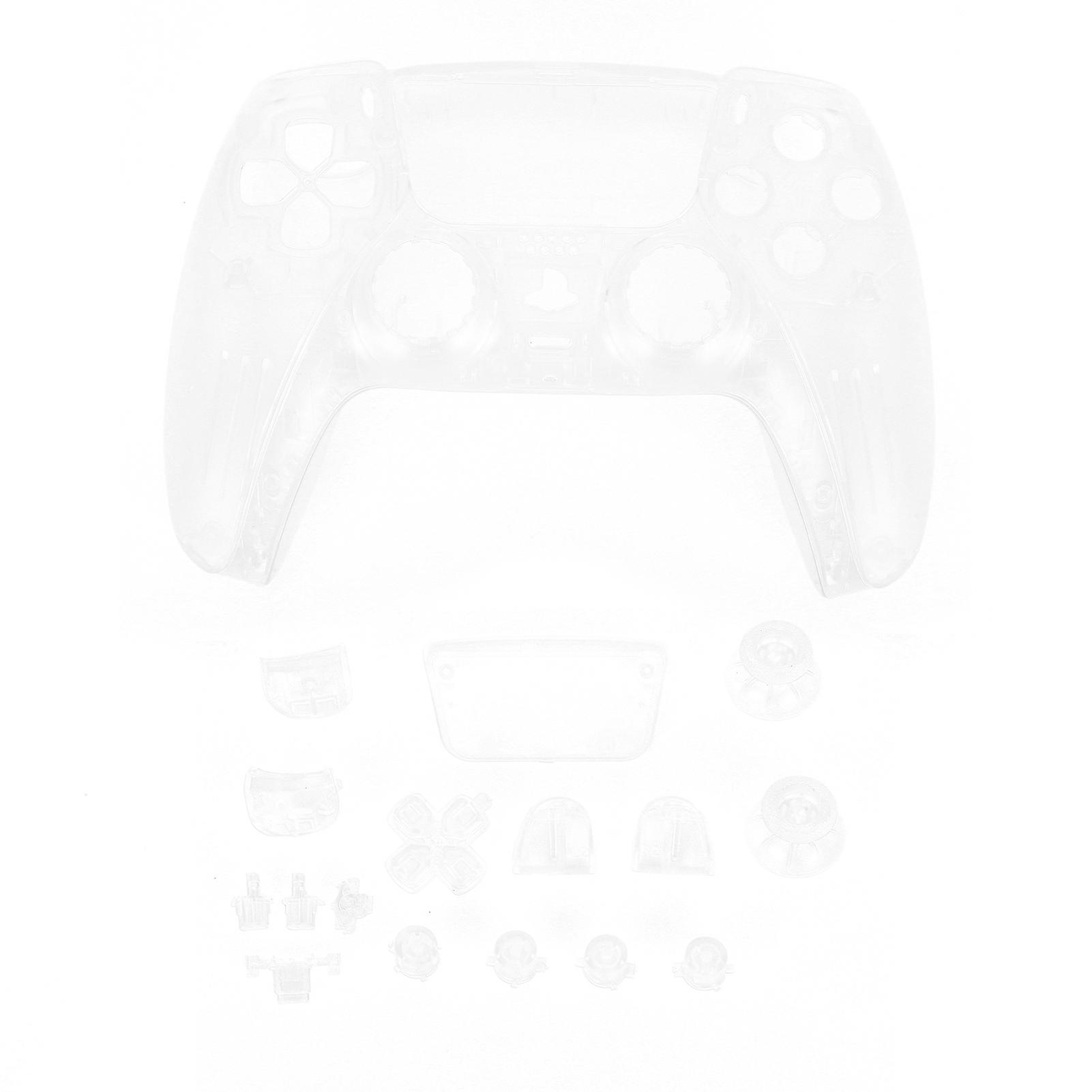 Transparent PS5 Controller Shell & Button Replacement: Durable, Precise Fit, Easy DIY Upgrade