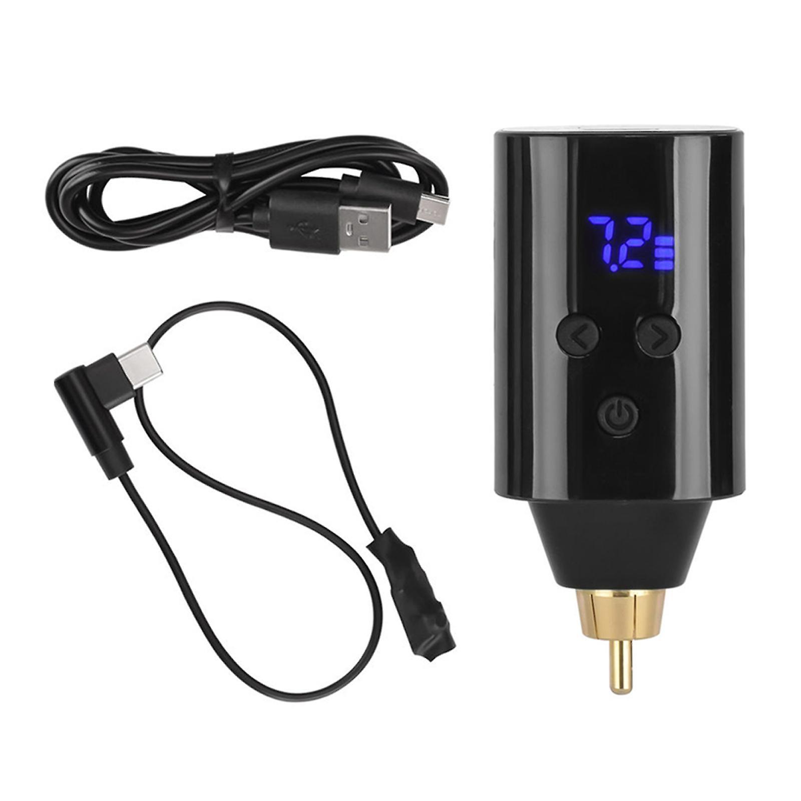 Tattoo Power Supply RCA Wireless Rechargeable Mini for Tattoo Pen Tools