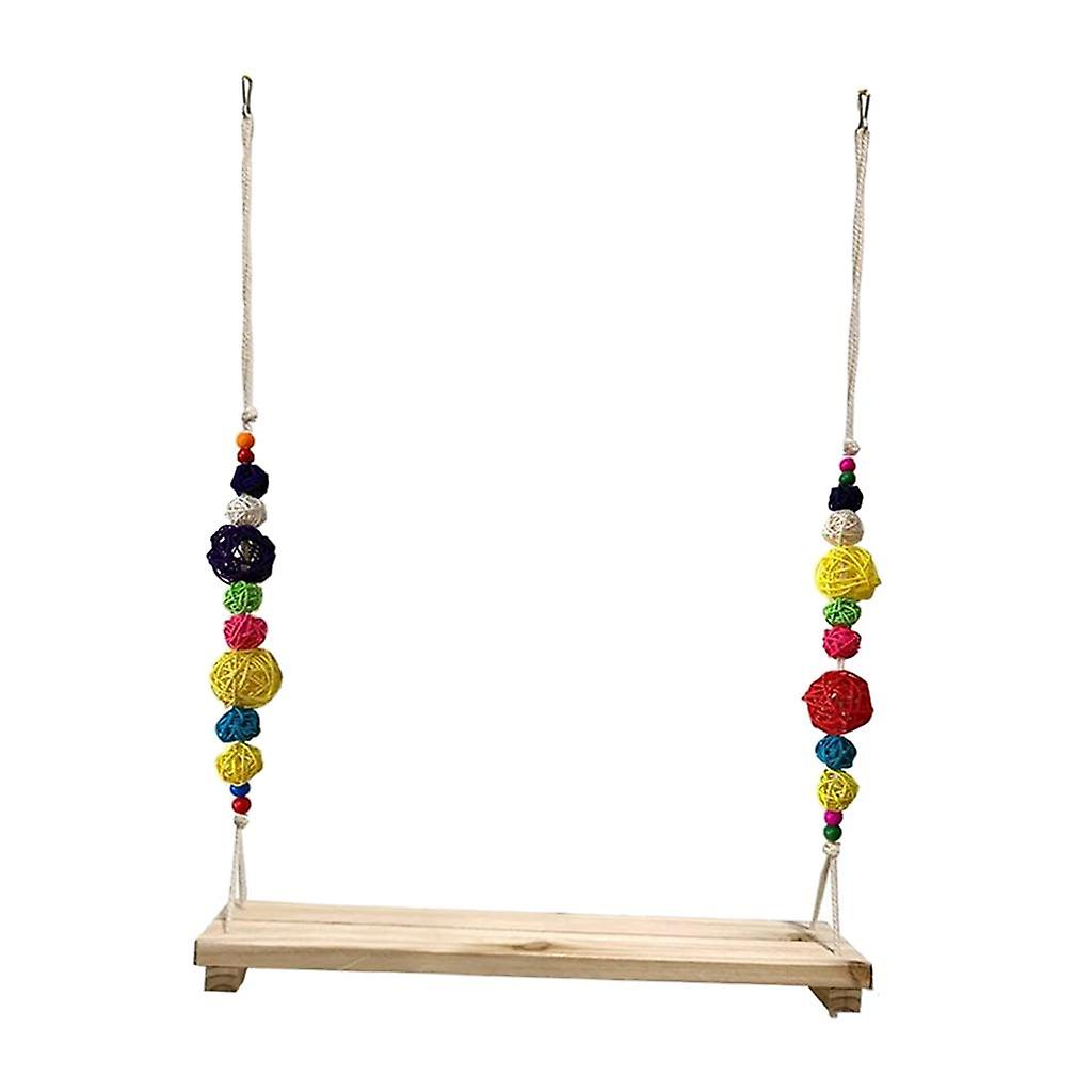 Chicken Swing Large Parrots Wooden Perch for Hen Large Birds Macaws Canary A