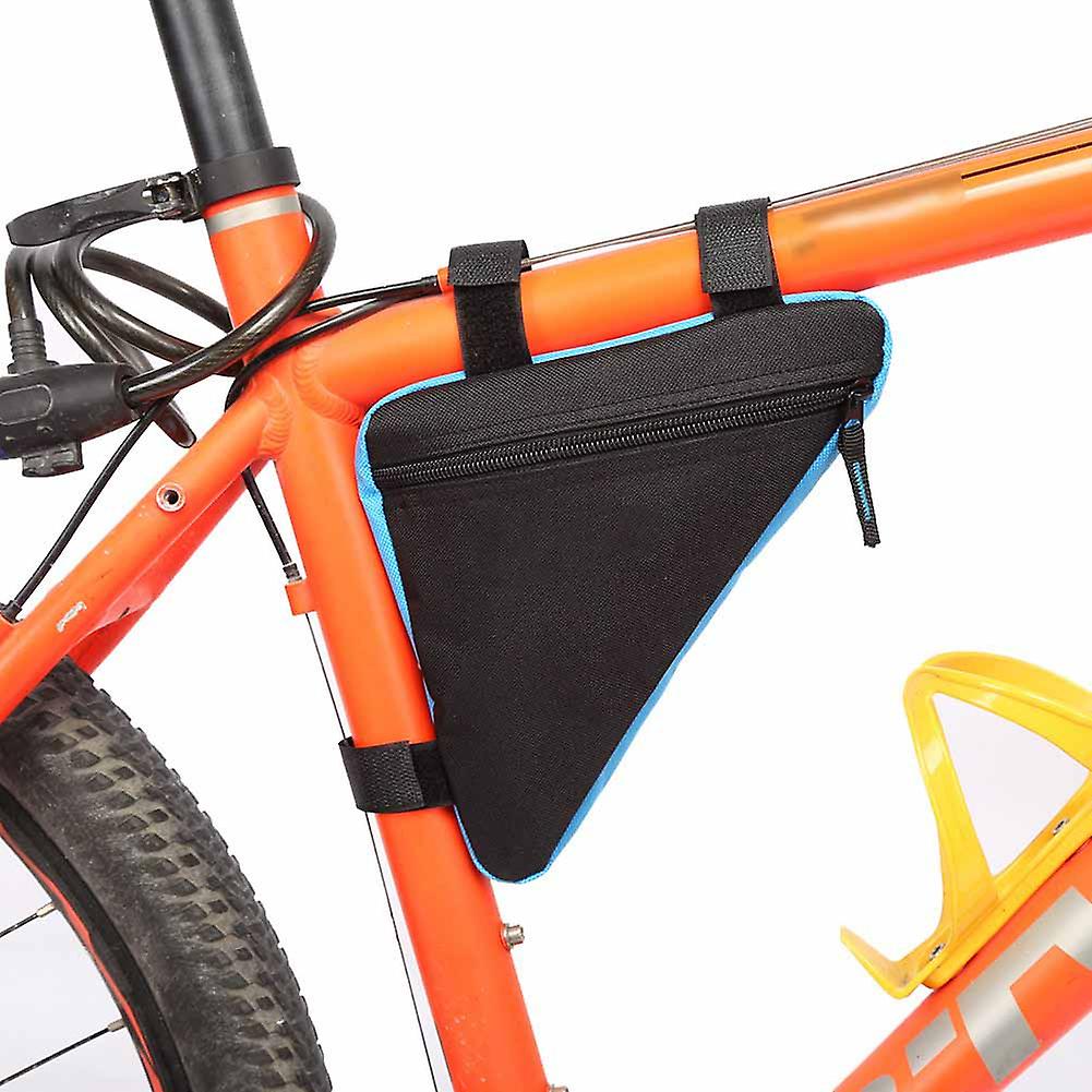 Quick Release Triangle Bike Tool Bag 20x18.5x4cm Black&Blue