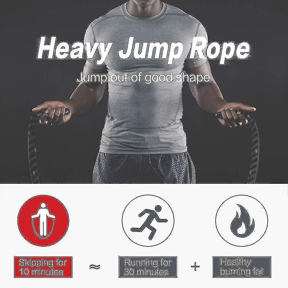 Heavy Skipping Rope, Battle Ropes, Weighted Jump Rope For Men Fitness ...