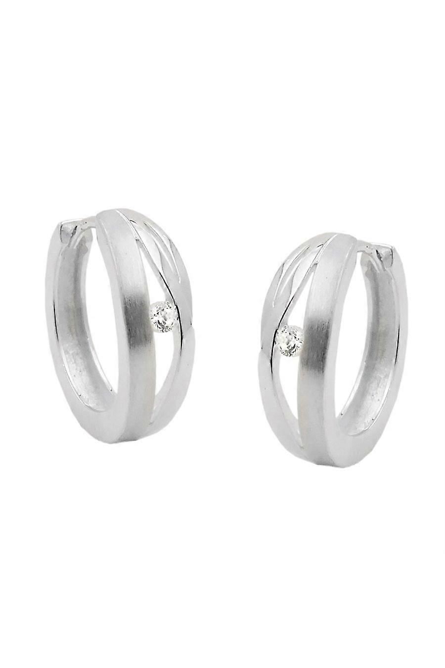 Hoop Earring Zirconia Silver 925 - Gl93503