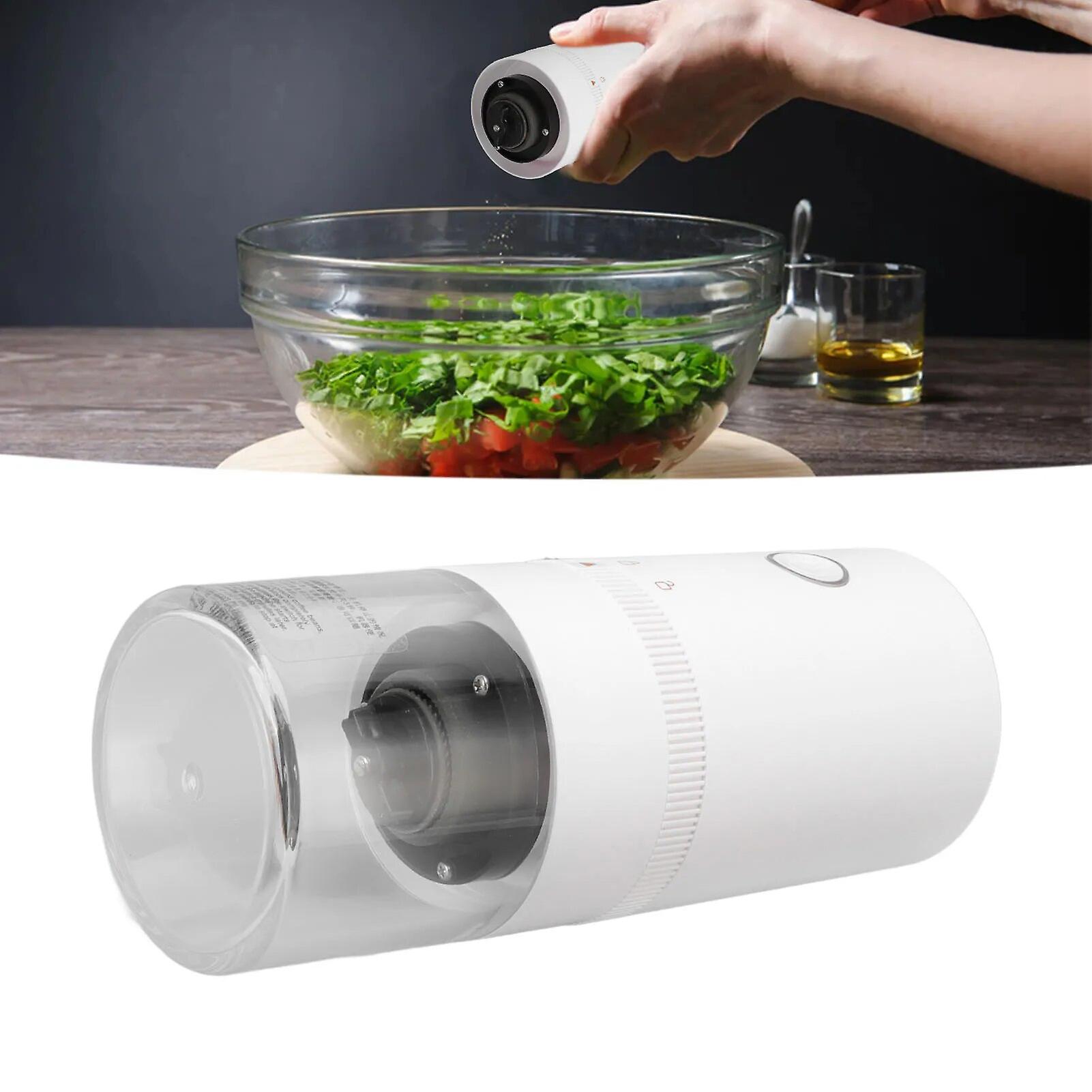 Automatic Spice Grinder Adjustable Rough Energy Saving ABS Case Pepper Grinder Electric Powerful Cooking Motor~7236