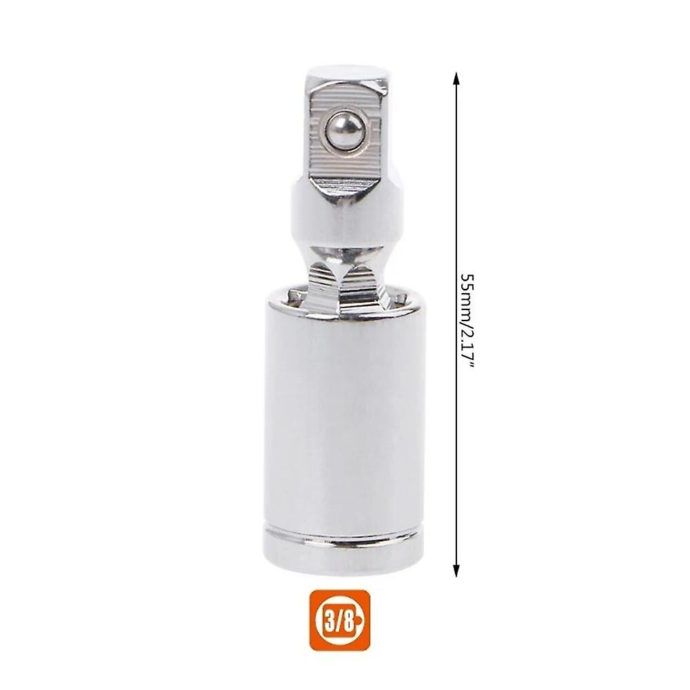 Universal Coupler 360 Degree Ratchet Right Angle Bar Socket Adapter Ratchet Wrench Socket Converter Sleeve Start Adapter 1/4" 3/8"~10636