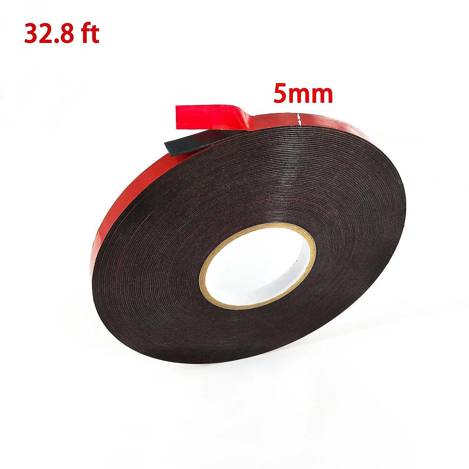 Black Foam Double Sided Tape Fixing Tape PE Foam Double Sided Tape For Mounting Fixing 10m Length 1mm Tools~14156