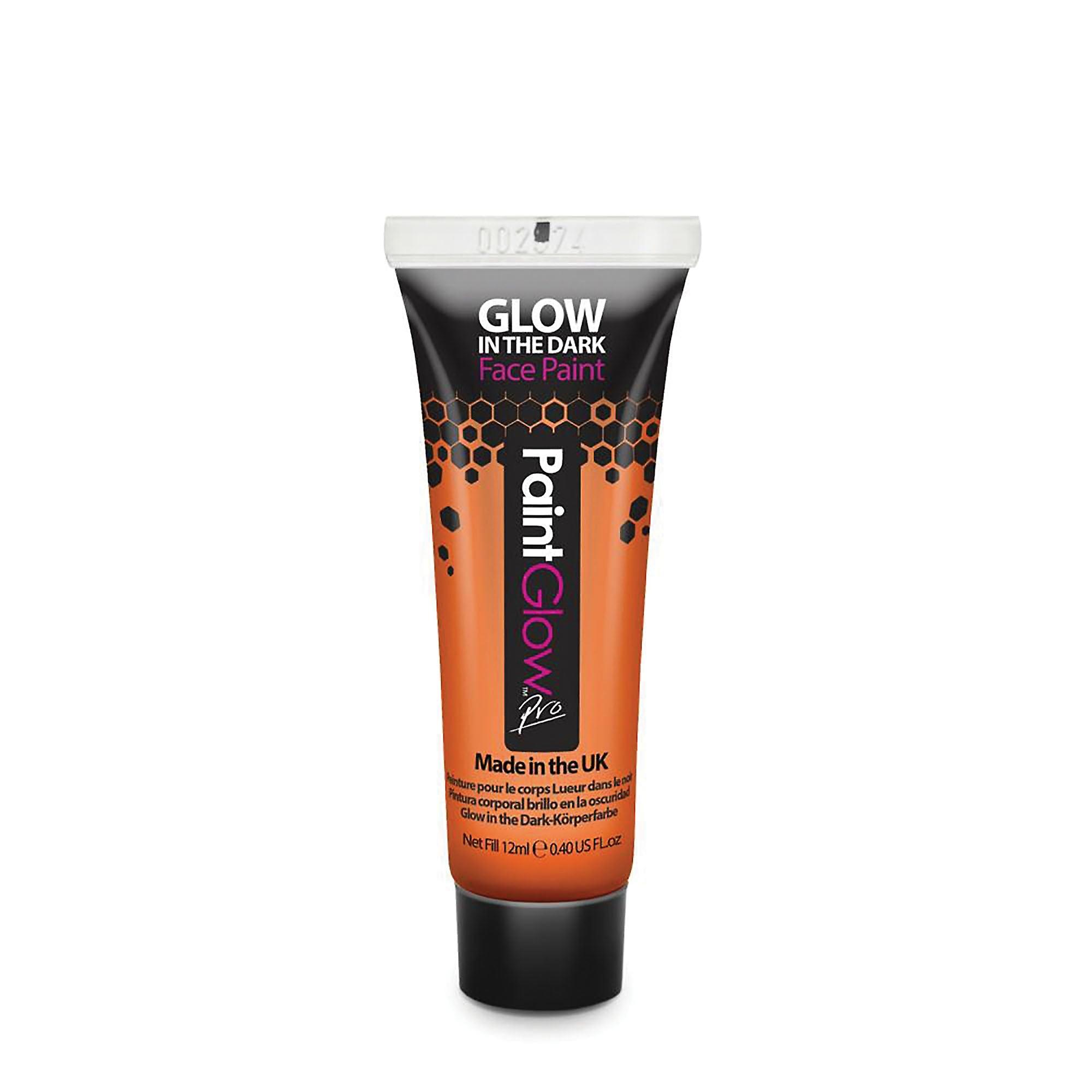 Glow In The Dark Body Paint Orange 10ml Make Up Unisex Mu261