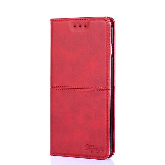 Huawei Mate 20 Magnetic Flip Case Cover - Red