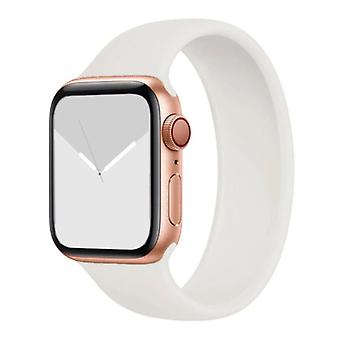Stuff Certified® Silicone Strap for iWatch 38mm / 40mm (Large) - Bracelet Strap Wristband Watchband White