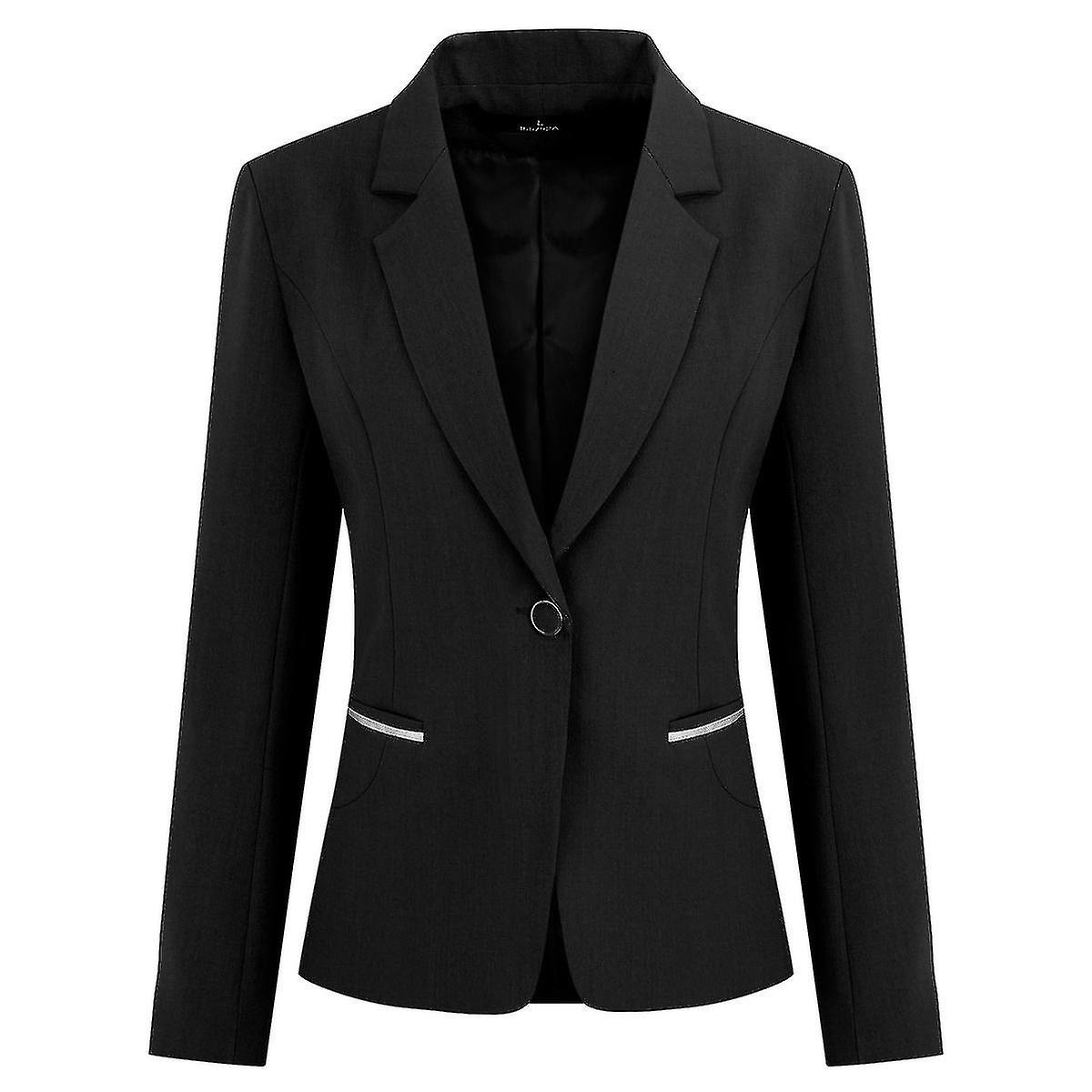 Women's Casual Button Work Office Blazer Suit Jacket