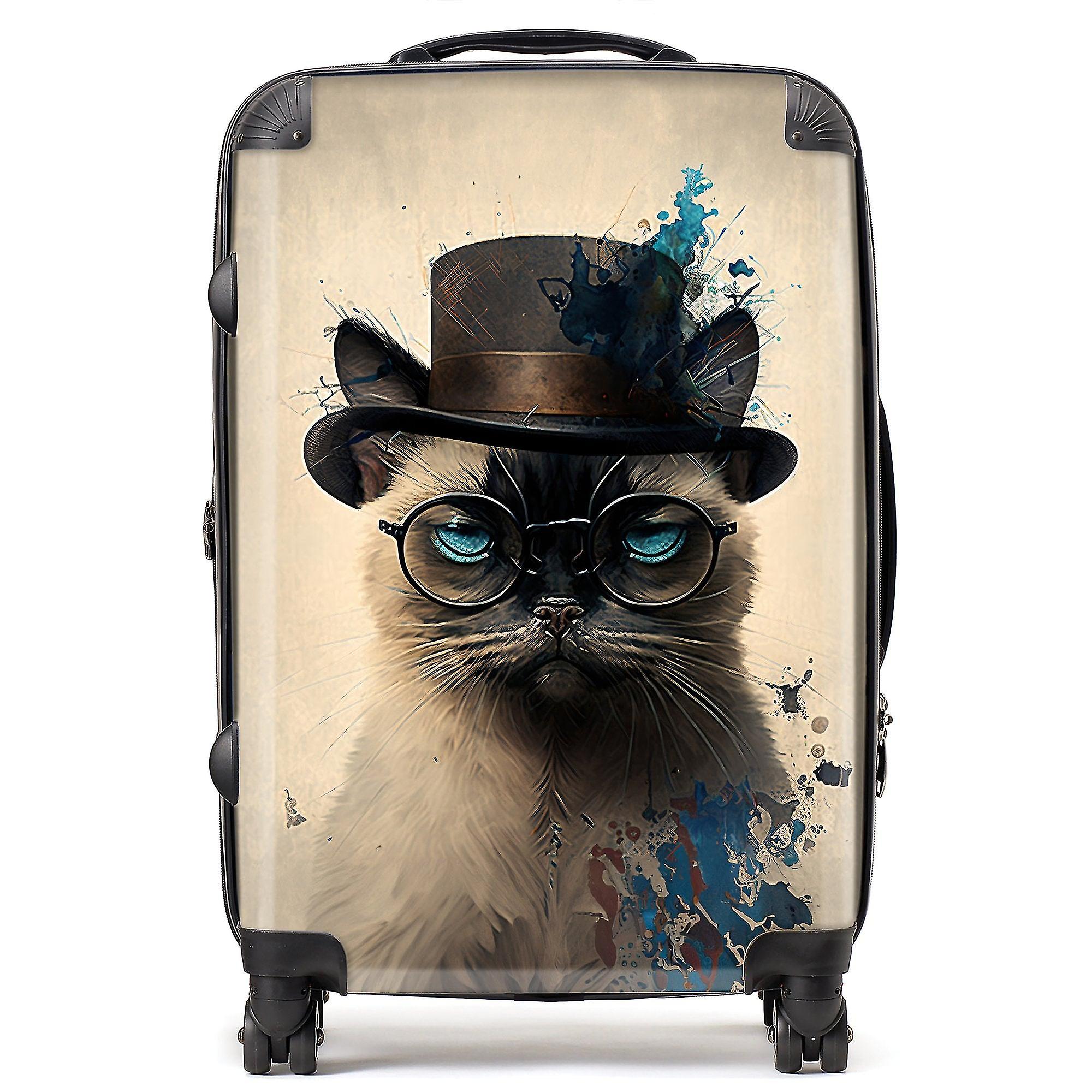 Siamese Cat Splashart Suitcase