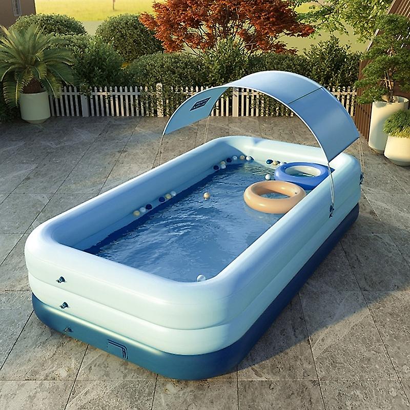 Large Outdoor Plastic Covered Pool 2.1m