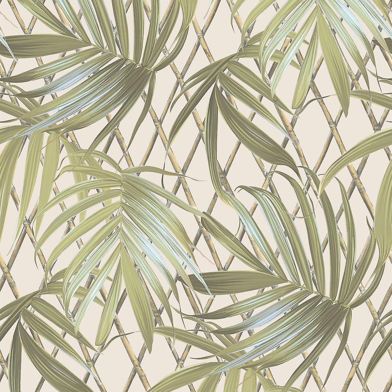 Rasch Vasari Paradise Palm Leaves Green Wallpaper