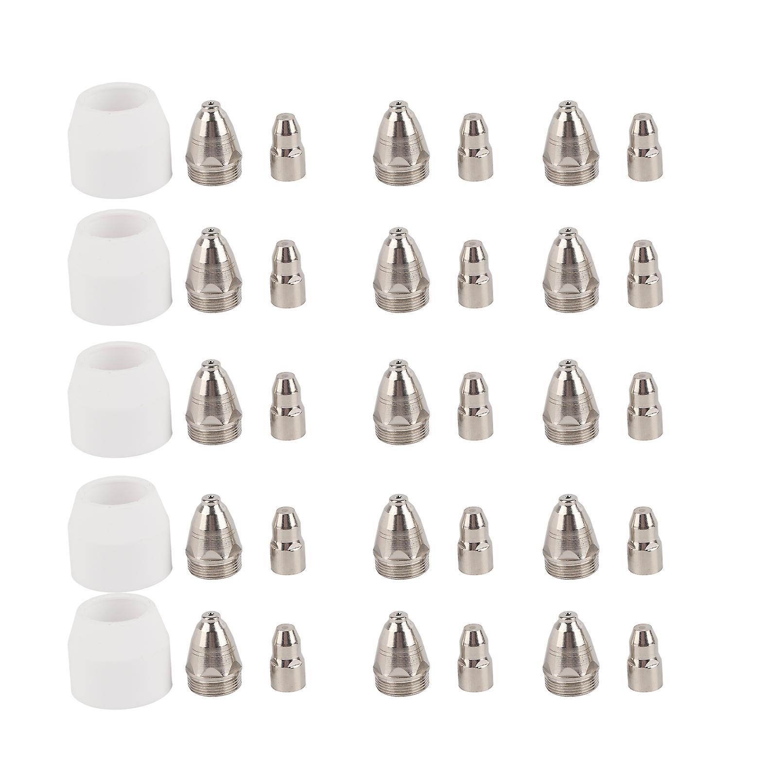 25pcs Cutting Tips Electrode Consumables for P80 Cutting Torch, Durable Replacement Accessories for Plasma Cutter Tools