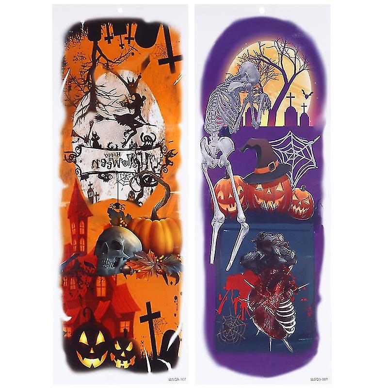 2pcs Halloween Leg Sticker For Halloween Decorations