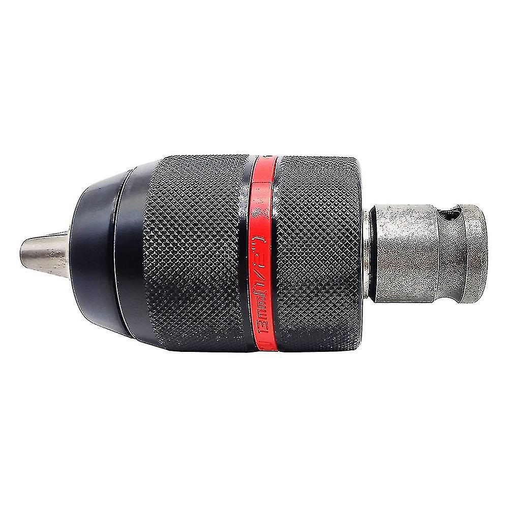 1.5-13mm Keyless Drill Chuck 1/2inch-20unf With Sds-plus 1/4inch Hex 1/2inch Socket Square Wrench A