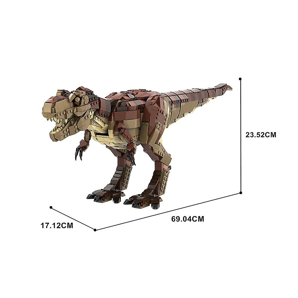 كتل بناء Moc T. Rex 75936 DIY نموذج الديناصور ريكس هياج الطوب ثيروبود ديناصور اللعب مجموعات هدية عيد ميلاد الاطفال الكبار