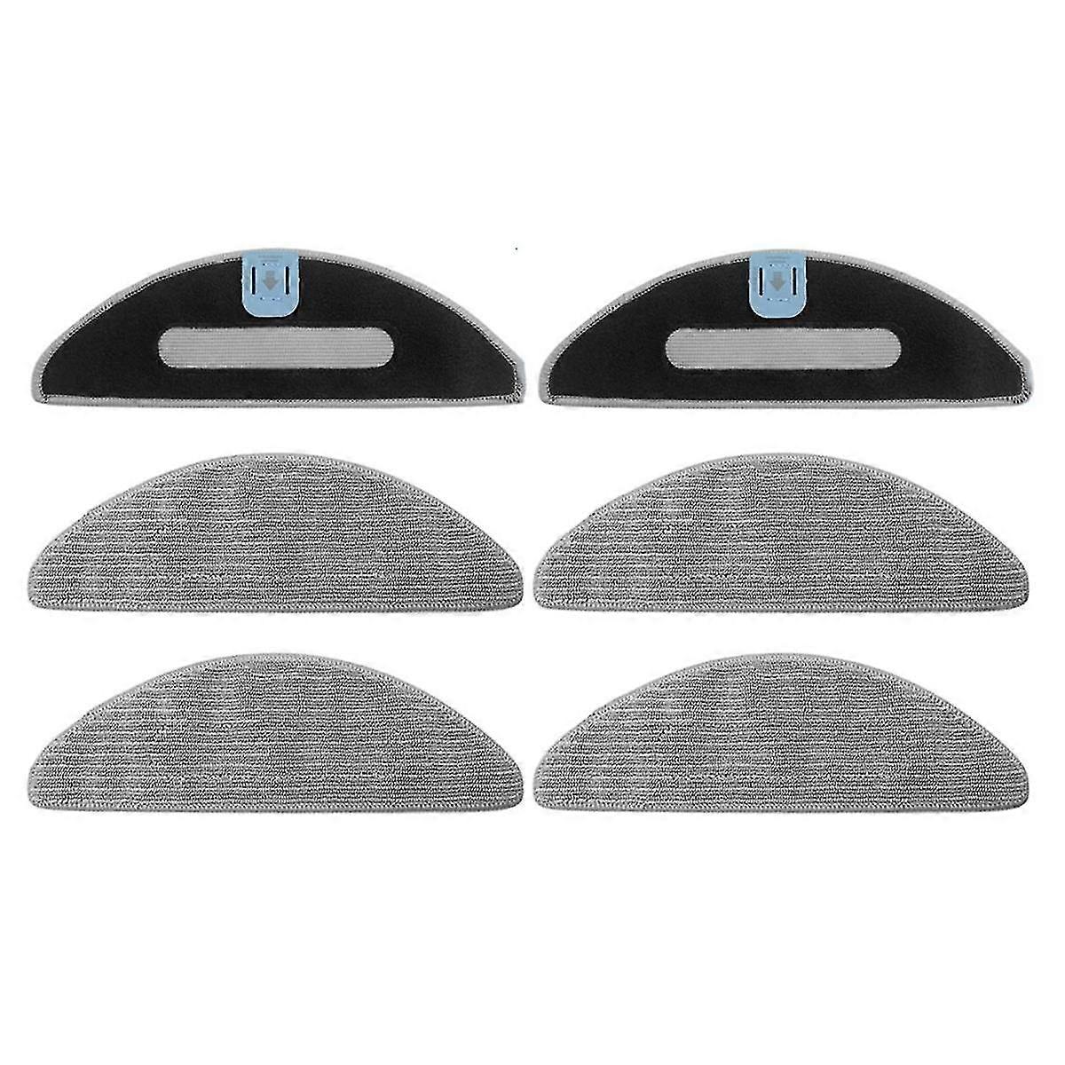 6 PCS Parts Mop Pads for iRobot Roomba Combo I5, I5+,J5, J5+ Robot Vacuum Microfiber Washable Reusable Mopping Cloth