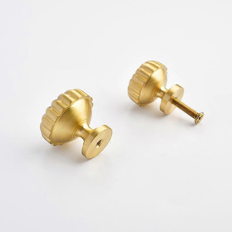 Set of 2 Pieces Brass Drawer Knobs, Furniture Knobs