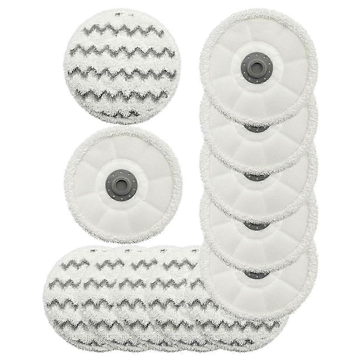 12Pack Rotating Mop Pads Replacement for SmartSteam 3897A Scrubbing Steam Mop