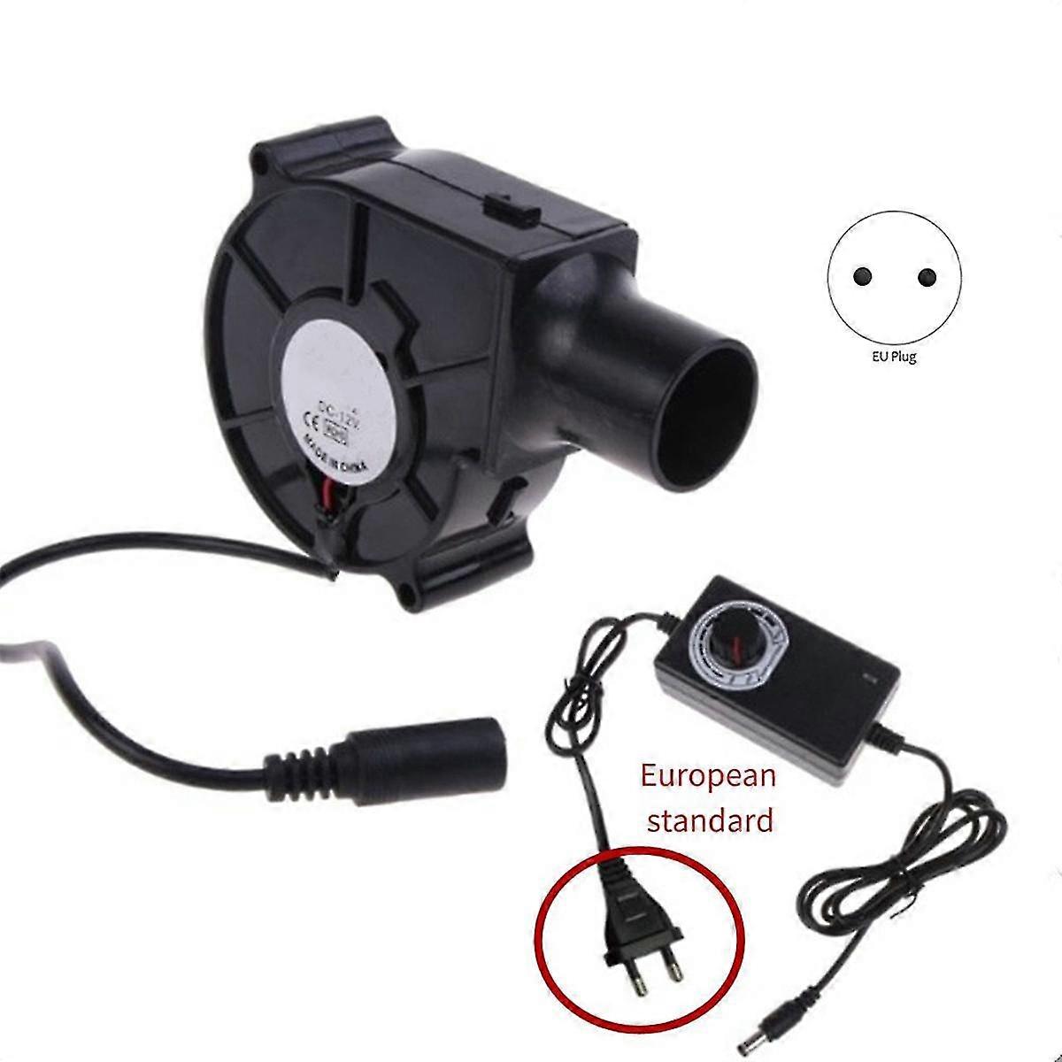 Ventilateur Radial Métal 2500R - Pour Barbecue Et Refroidissement - Prise UE - 12V