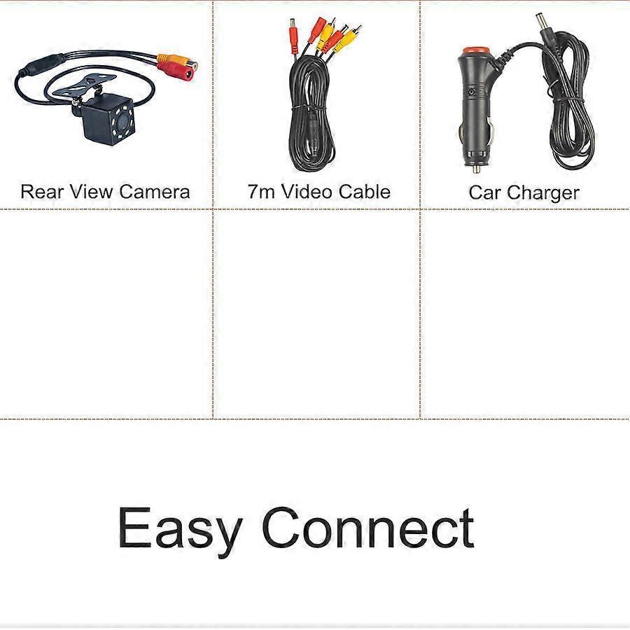 Diykit Hd Waterproof Car Reverse 8 X Led Color Night Vision Rear View Backup Car Camera For Parking Assistance System