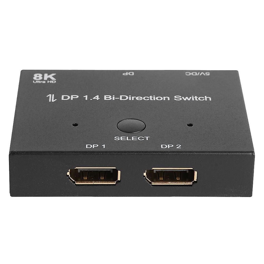 Displayport Splitter 8k/60hz Audio Video Sync Dp1.4 Bi-direction Switch Adapter For Household Computer Accessories