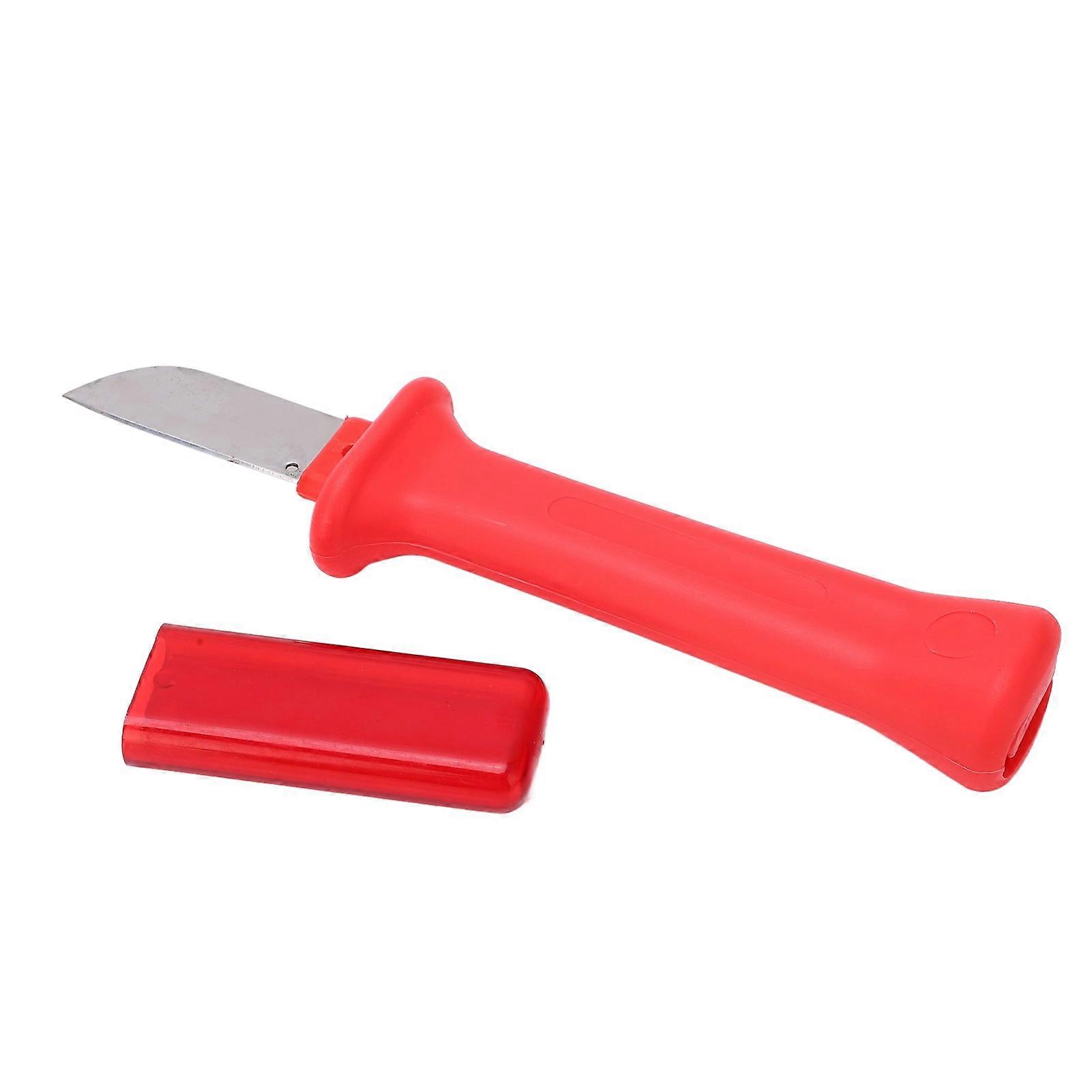 Cable Splicing Knife Ergonomic Wire Stripper Cutter 50mm Hand Tool for Home Working