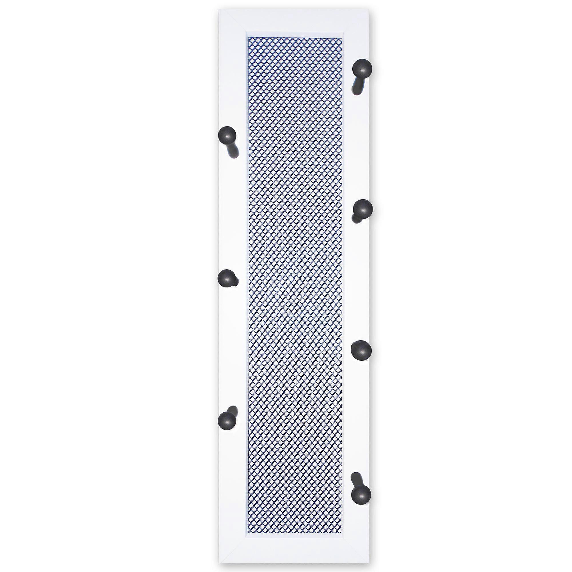 7-Peg Mug Rack by Millwork Engineering, White Frame