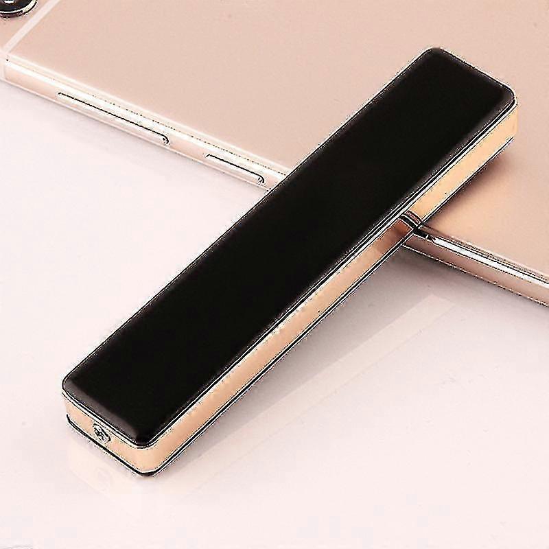 Electric Lighter Usb Rechargeable Flameless Windproof Slim Design With Usb Cable