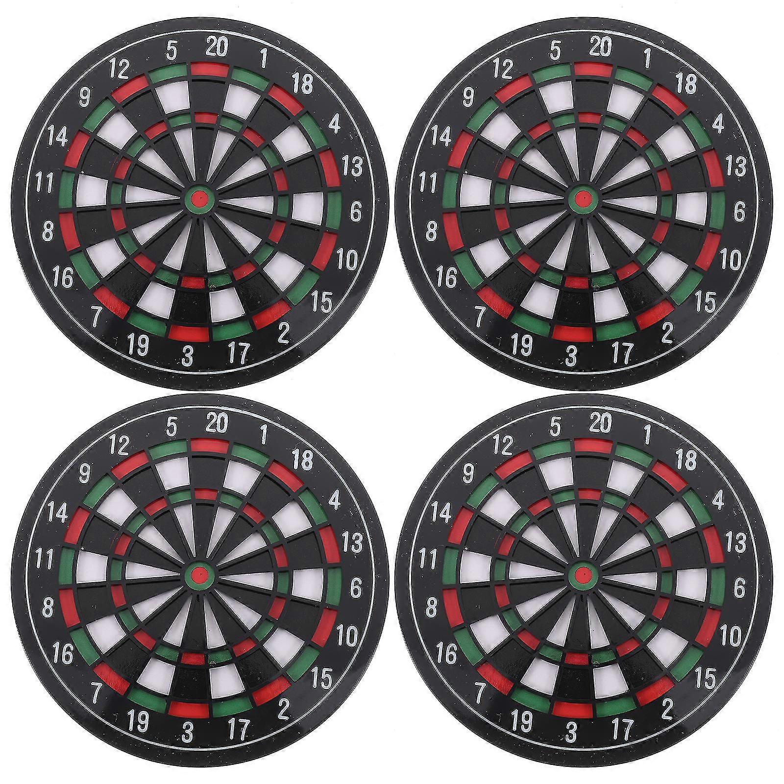 4 Pcs Heat Resistant Creative Dart Board Pattern Cup Mat Drink Pads