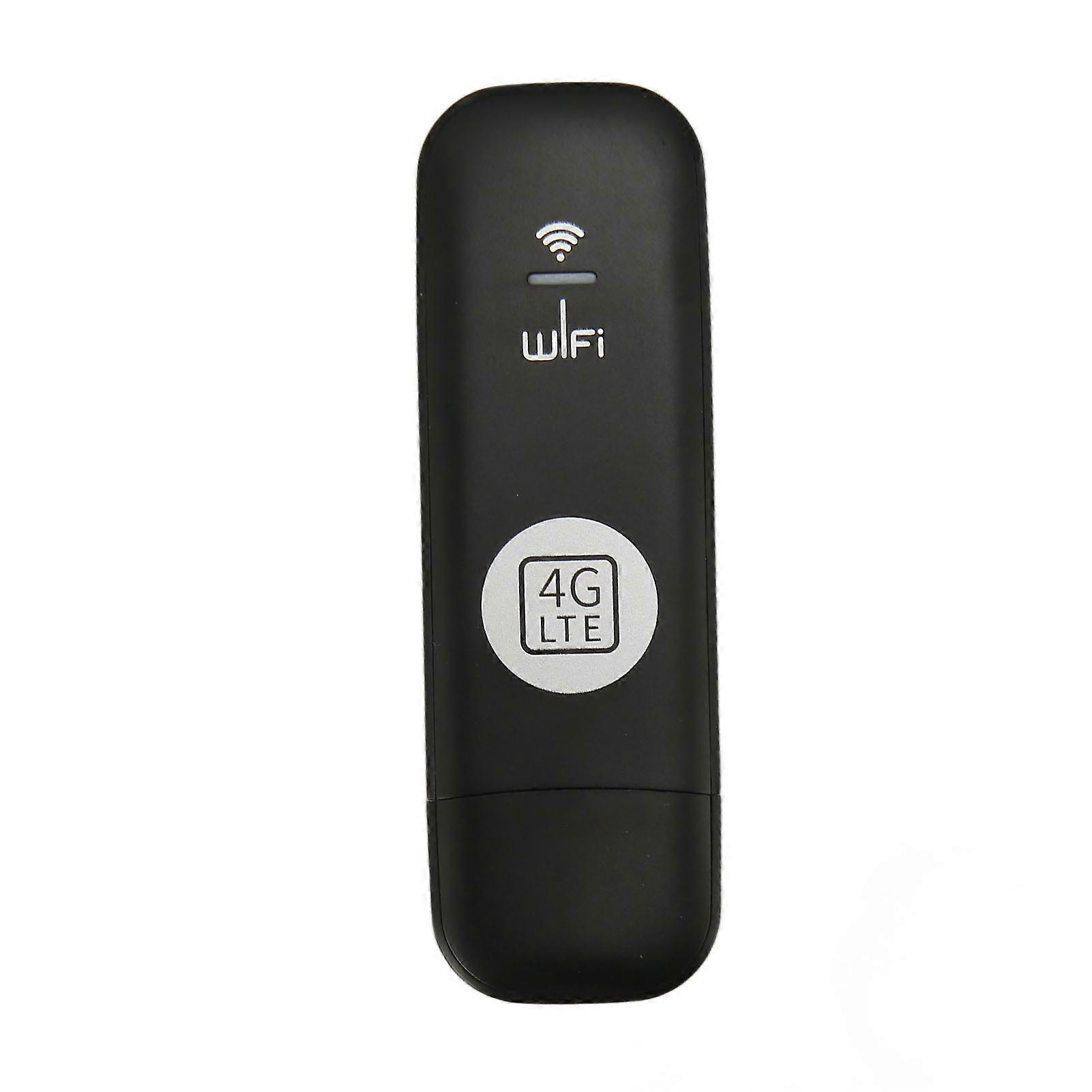 USB WiFi Adapter Micro SIM Card Slot 150Mbps 10 Users Capacity WPA WPA2 Encryption WiFi Dongle for Europe Asia Black