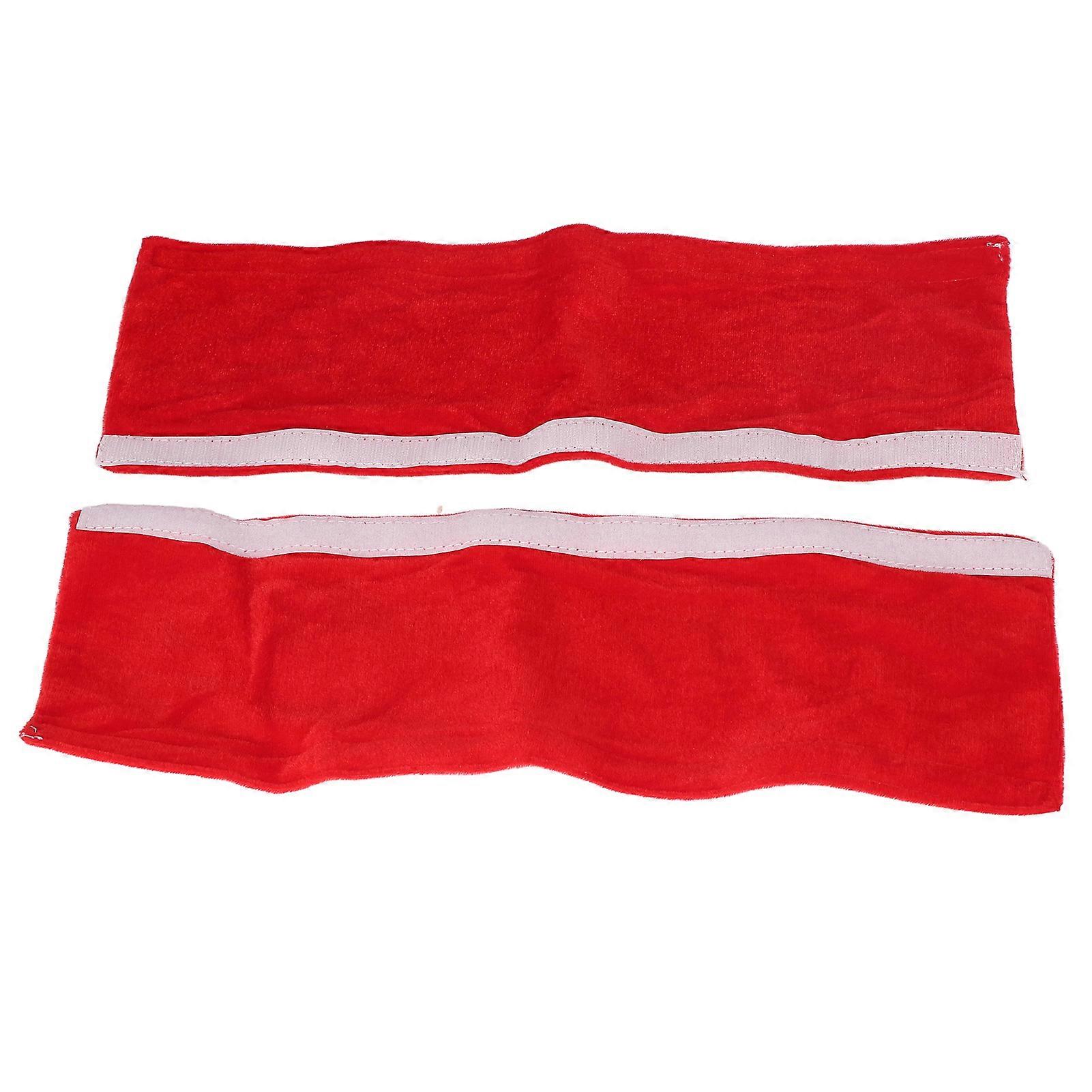 2Pcs Refrigerator Door Handle Covers Kitchen Appliance Decor Non Skid Static Protector Red