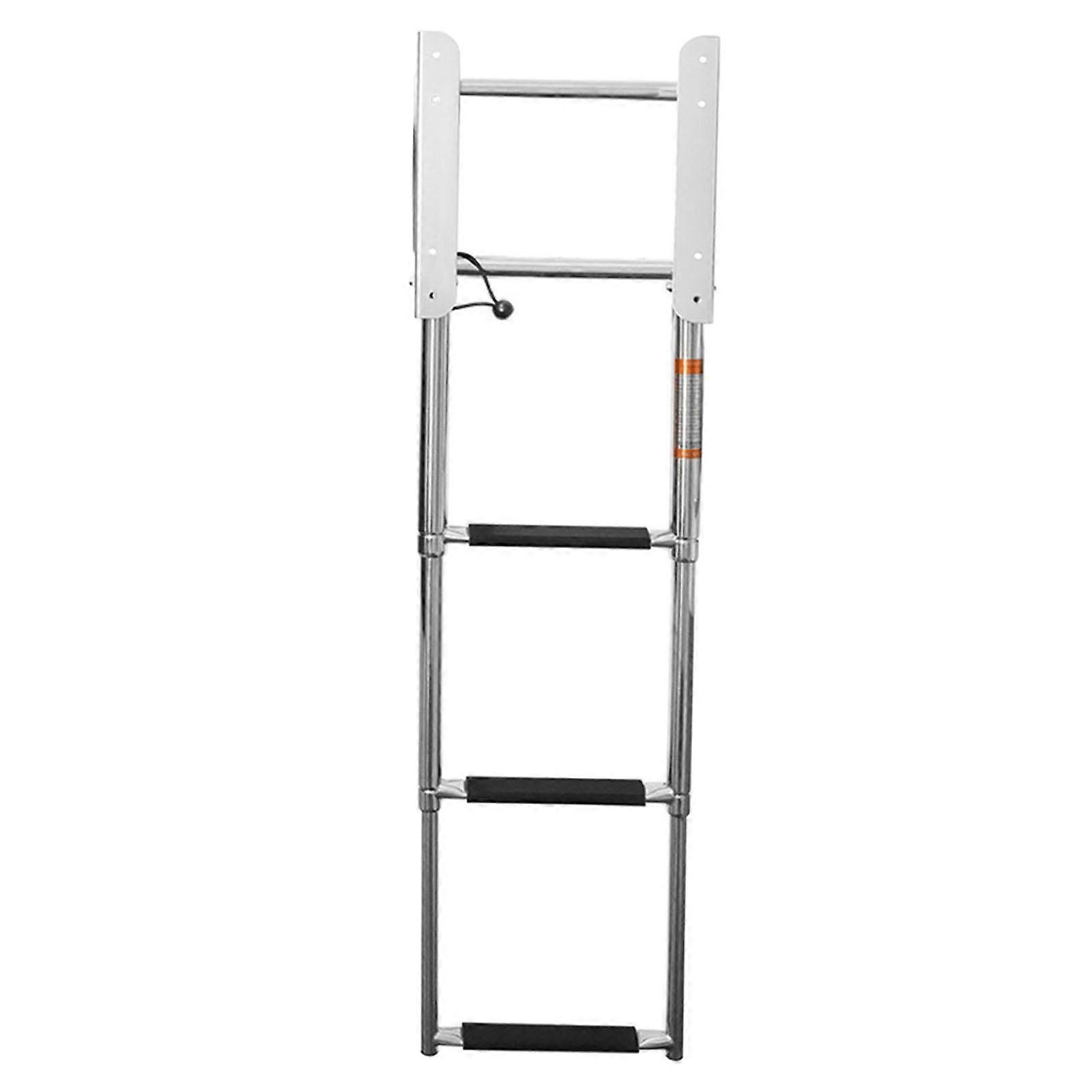 Swim Step for Boat Telescoping Boarding Ladder for Pontoon Boat Dinghy Yacht 3 Step