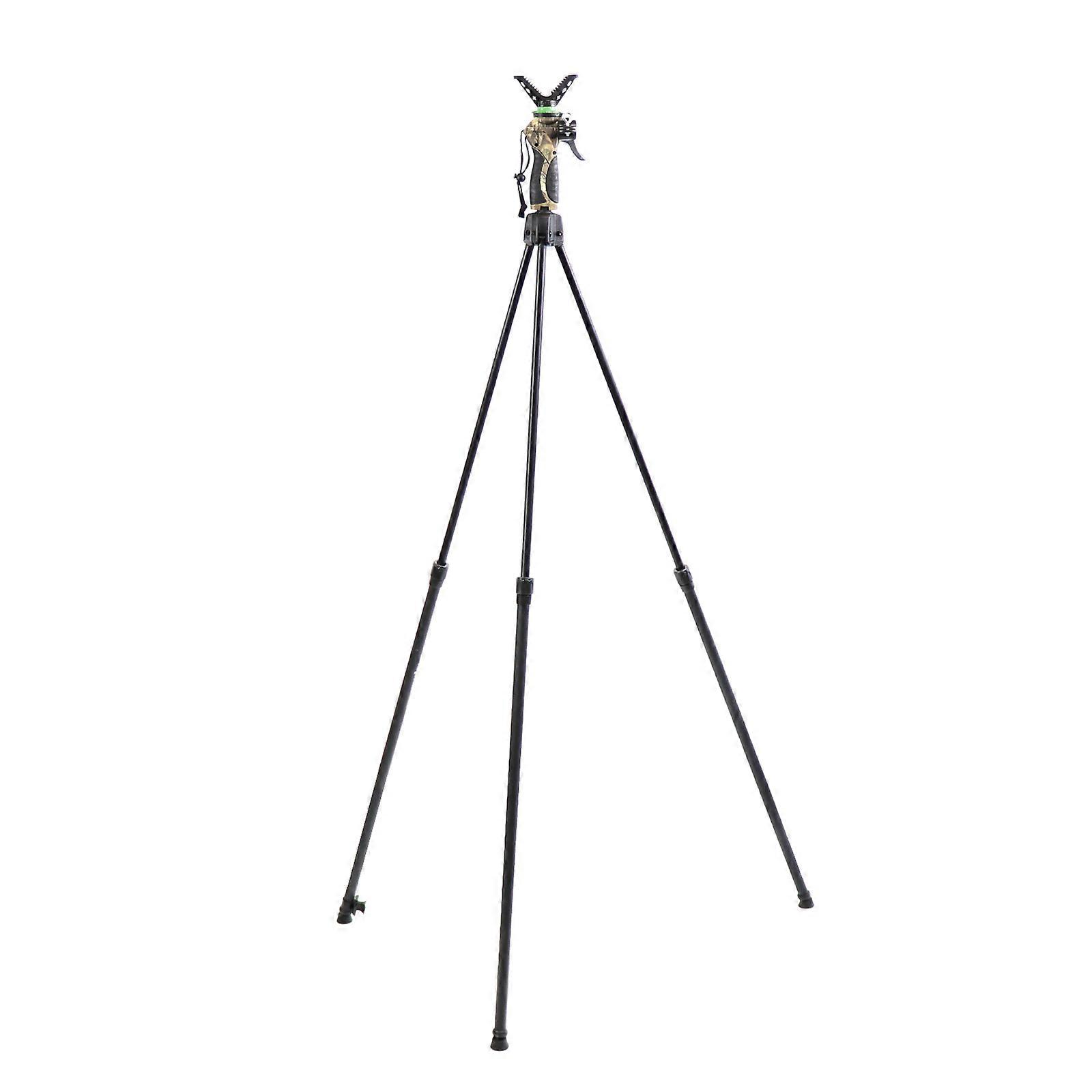 Adjustable Hunting Tripod Generation 4 Shooting Stick Camo Telescopic Camera LED flashlight Shooting Rest Outdoors