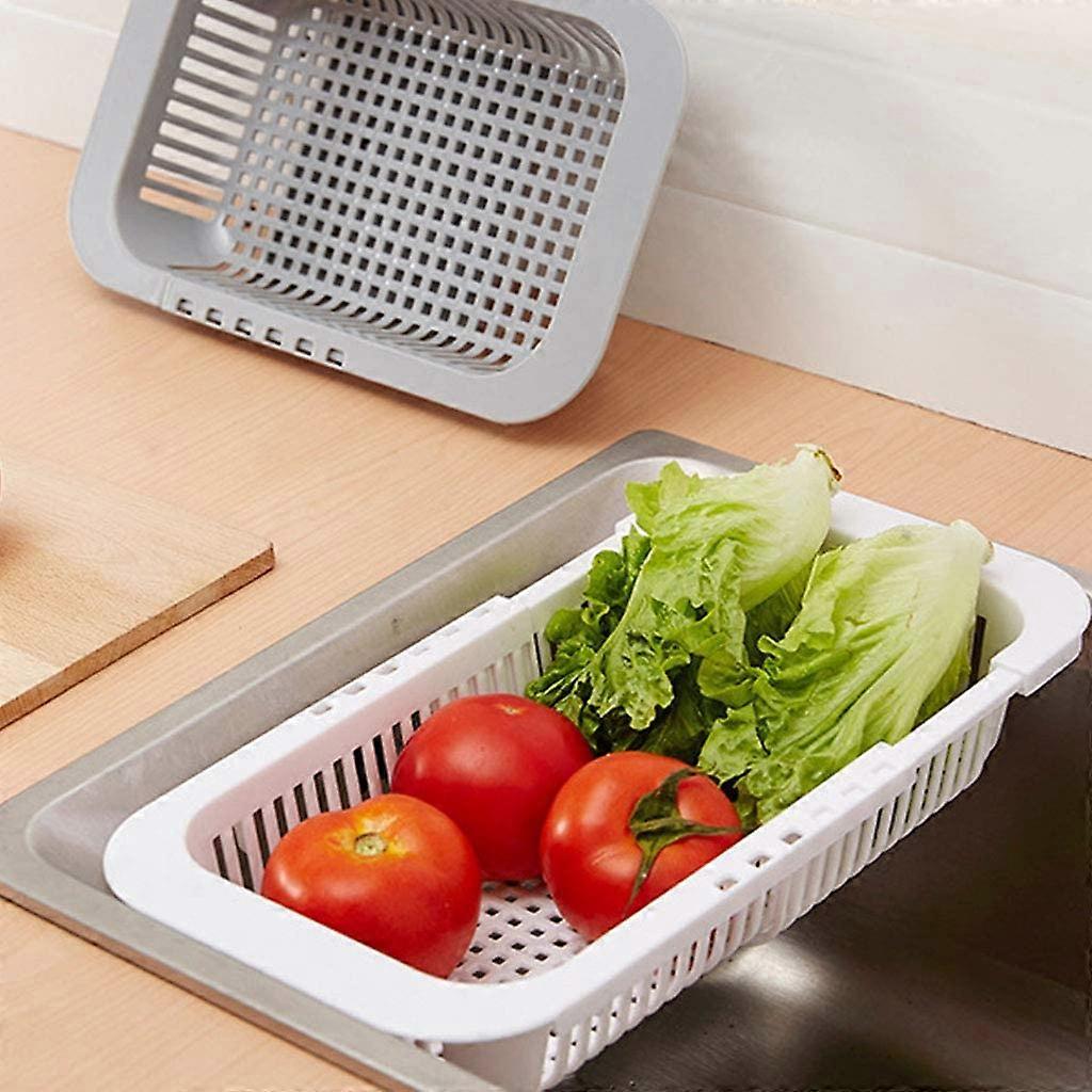 Adjustable On Flat Sink Drying Grid Plastic Draggle Vegetables Fruit Fruit Kitchen Cuisine Utensile
